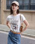 EP YAYING Split Cotton Midi Skirt EGIADJ301A