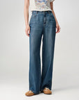 EP Yaying TENCEL Soft Denim Straight-Leg Jeans