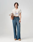 EP Yaying TENCEL Soft Denim Straight-Leg Jeans