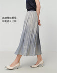 EP YAYING Pleated Midi Skirt