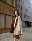 EP YAYING Wool Yak Wool Oversized Hooded Woolen Coat Jacket