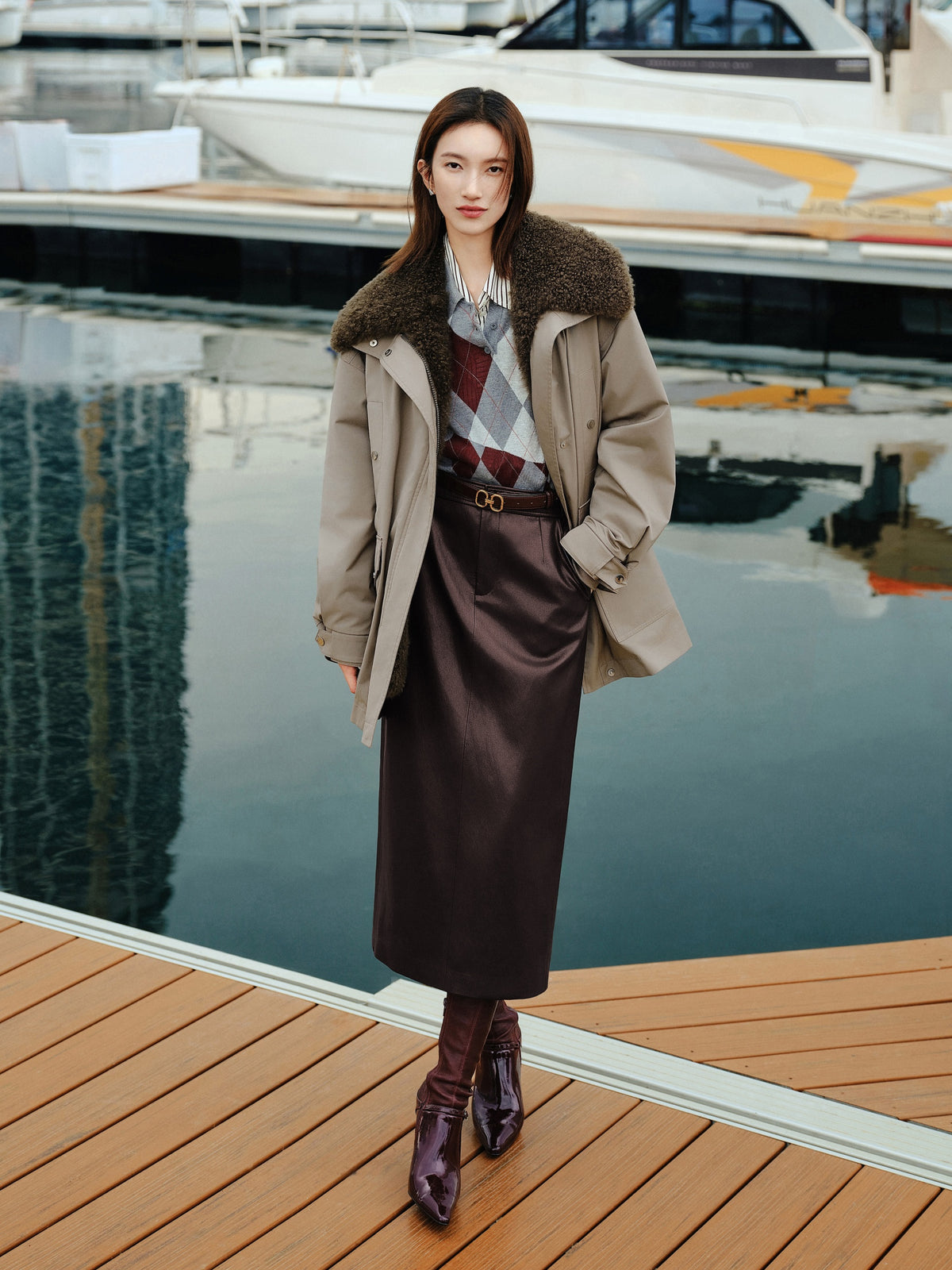 EP YAYING Wool Light Warm Parka