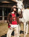 EP YAYING Wool Cashmere Knit Sweater