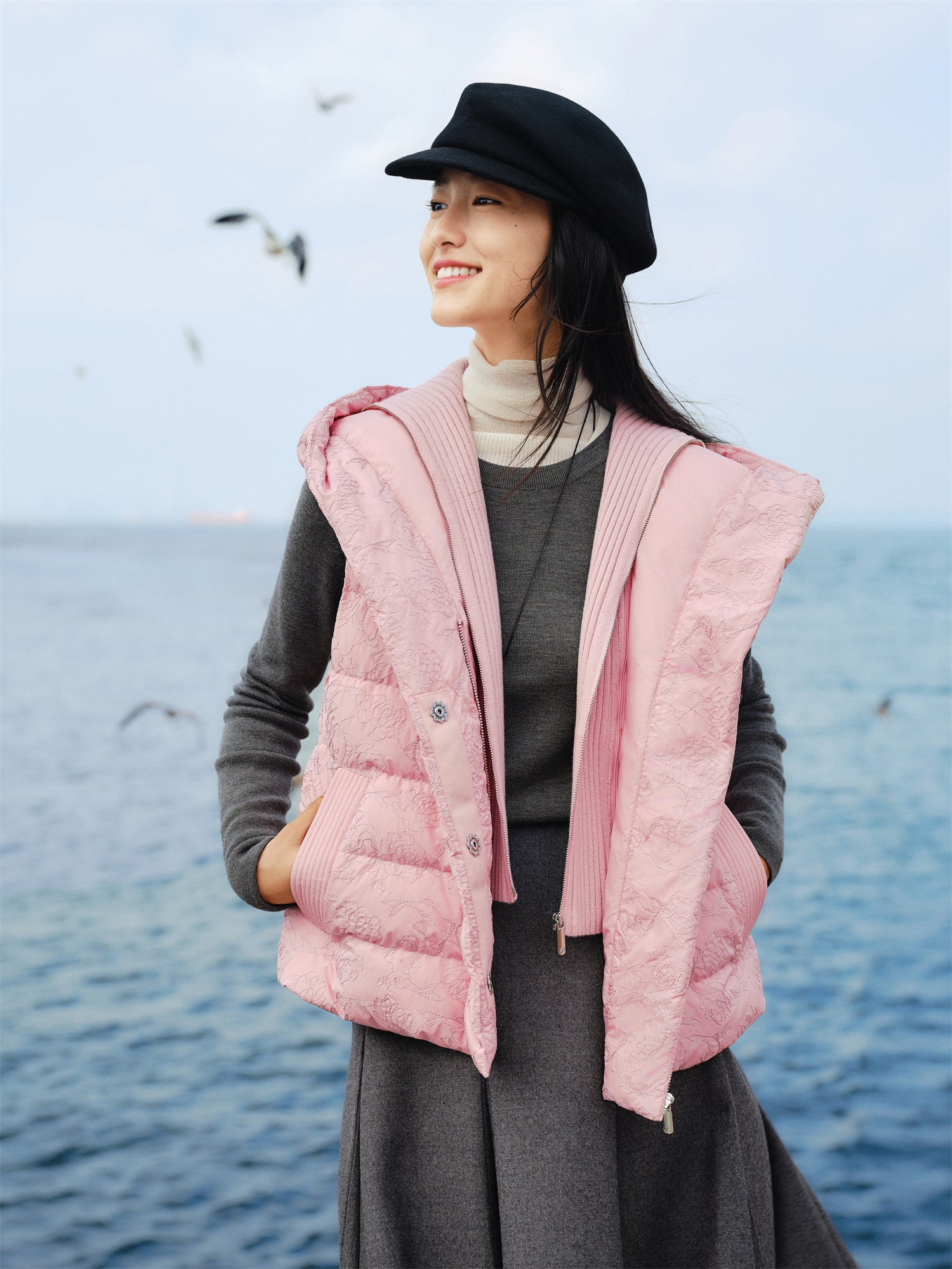 EP YAYING White Goose Down Vest EGKIAY019AF