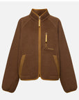 EP YAYING Wool‑Brushed Color‑Blocked Warm Jacket EGLIW1305B
