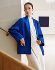 EP YAYING Blue Label Embroidered Oversized Jacket EGLAT1243A