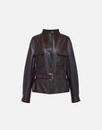 EP YAYING Sleek Modern Fitted Leather Jacket EGLIFP123A