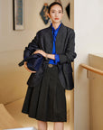 EP YAYING Stand-Collar Denim Jacket EGLAH1102A