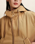EP YAYING Soft‑Touch Cotton Oversized Hooded Casual Jacket EGLIC1312A