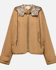EP YAYING Soft‑Touch Cotton Oversized Hooded Casual Jacket EGLIC1312A