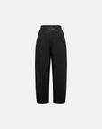 EP YAYING High-Waist Wide-Leg Embroidered Wool Trousers EGLAW6450A