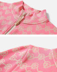 EP YAYING Women’s Outdoor Sport Stretch Waist‑Cinched Printed Knit Jacket EGLAA1315A