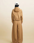 EP YAYING Soft‑Touch Cotton Oversized Hooded Casual Jacket EGLIC1312A