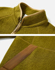 EP YAYING Wool‑Brushed Color‑Blocked Warm Jacket EGLIW1305A