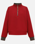 EP YAYING Double‑Faced Fleece Sport‑Style Stand‑Collar Sweatshirt EGLIA5205A
