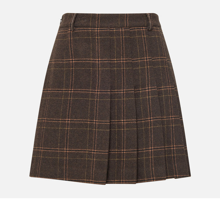 EP YAYING Women’s Check Midi Skirt EGLIR3301A
