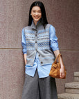 EP YAYING Ethnic Jacquard Vest EGLIR9006A