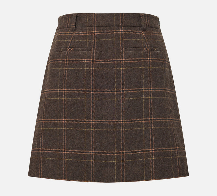 EP YAYING Women’s Check Midi Skirt EGLIR3301A