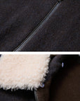 EP YAYING Lapel‑Collar Coffee‑Tone Yak‑Wool‑Blend Jacket EGLIR1515A