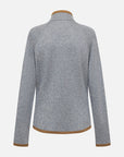 EP YAYING Lurex‑Thread Knit Cropped Sport Waist‑Cinched Jacket EGLAW1317A