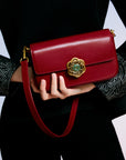 Hetian Jade Rotating Peony Button Bag