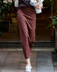 EP YAYING Plaid Relaxed Skirt EGLIA3503A