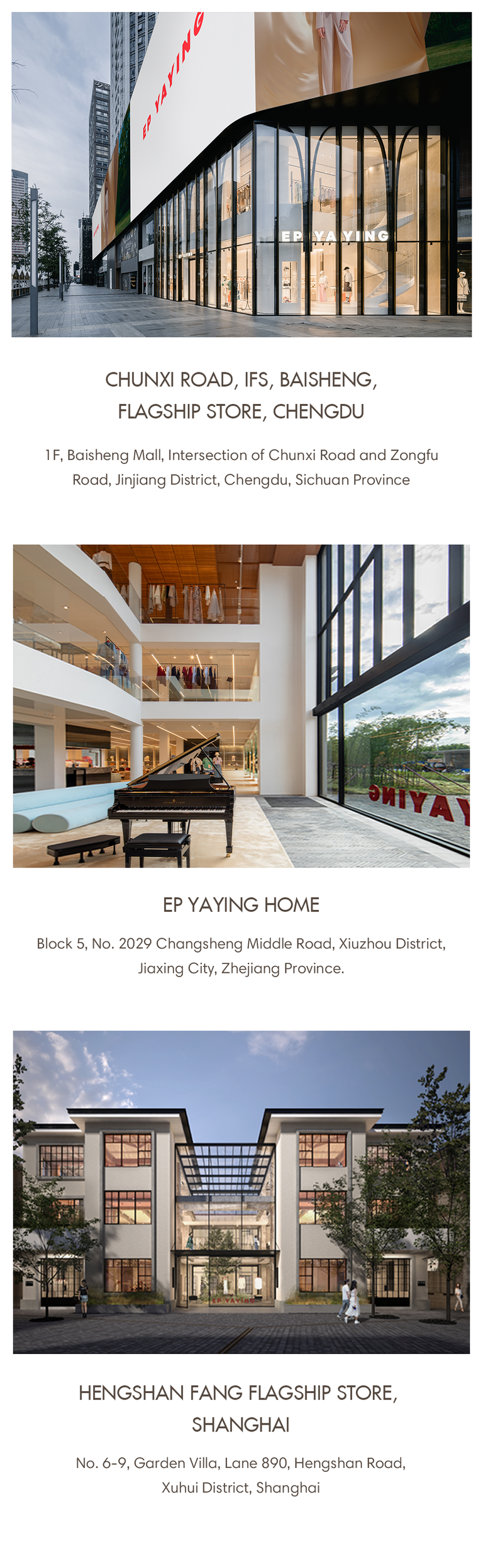 Store Locator – EP YAYING