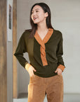 YAYING V-neck Cashmere Sweater