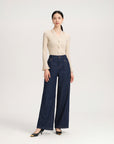 YAYING Wool Fit Long-seleves Sweater Top