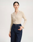 YAYING Wool Fit Long-seleves Sweater Top