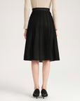 YAYING Pleated Knit Midi Skirt