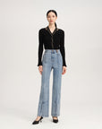 YAYING Wool Fit Long-seleves Sweater Top