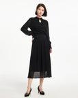 EP YAYING Black Knitted Shirt