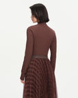 EP YAYING Long-sleeve Mockneck Top