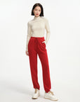 EP YAYING Cashmere Jogger Pants
