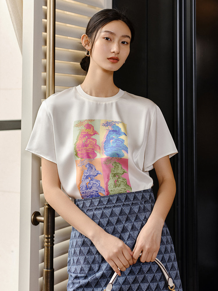 YAYING Crepe T-shirt