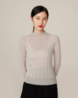YAYING Bead Embellished Crop Knit Top