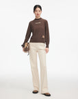 EP YAYING Jacquard Yak Wool Sweater