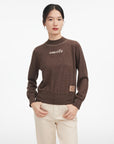 EP YAYING Jacquard Yak Wool Sweater