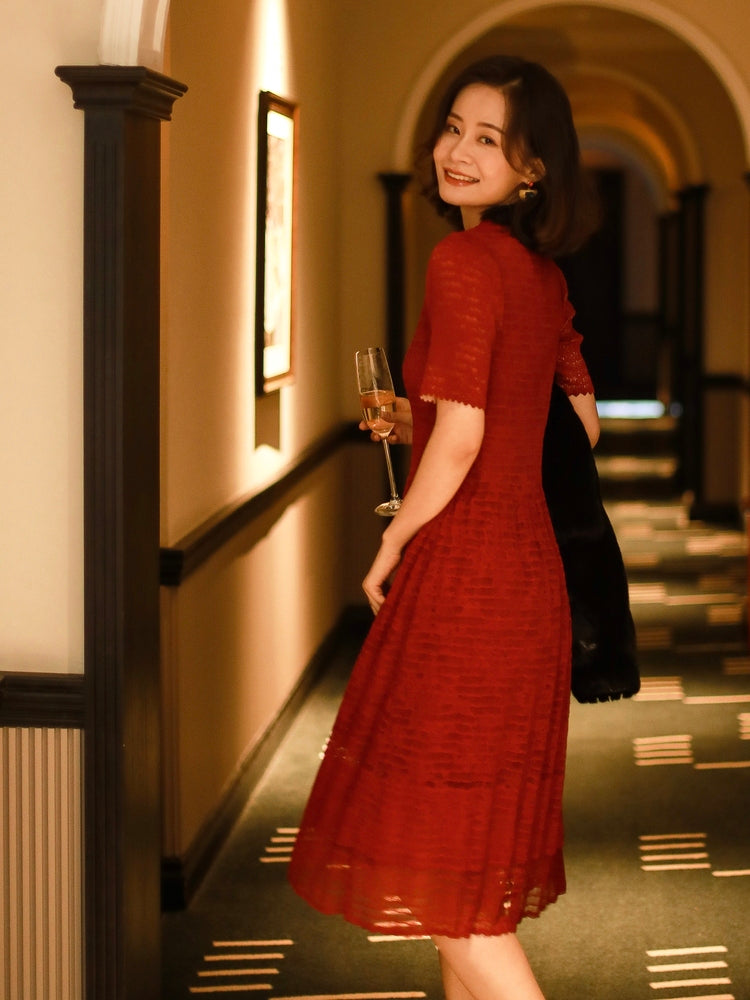 YAYING Gathered Waist Dress