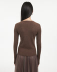 EP YAYING Front Wrapped Knit  Top