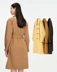 EP YAYING Loose-fit Trench Coat