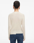 EP YAYING Stand-up Collar Cashmere Knit Top