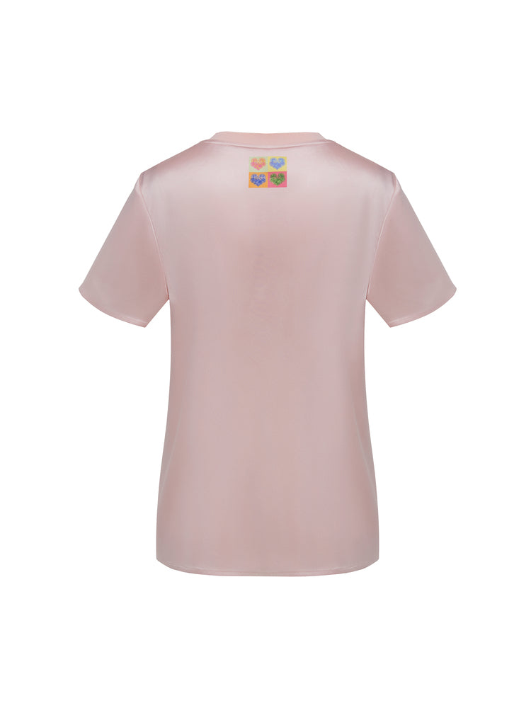YAYING Pink Triacetate T-shirt