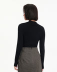 EP YAYING Wool Fit Long-seleves Sweater Top