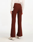 EP YAYING Bootcut Slit-hem Pants