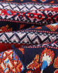 EP YAYING Retro Style Polo Jacquard Sweater
