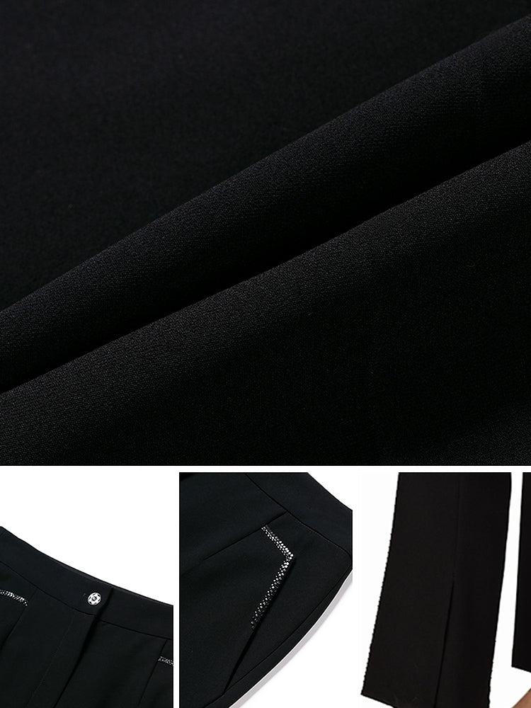 YAYING Triacetate Flare-Leg Pants