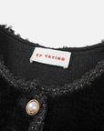 EP YAYING Trimmed Knitted Jacket