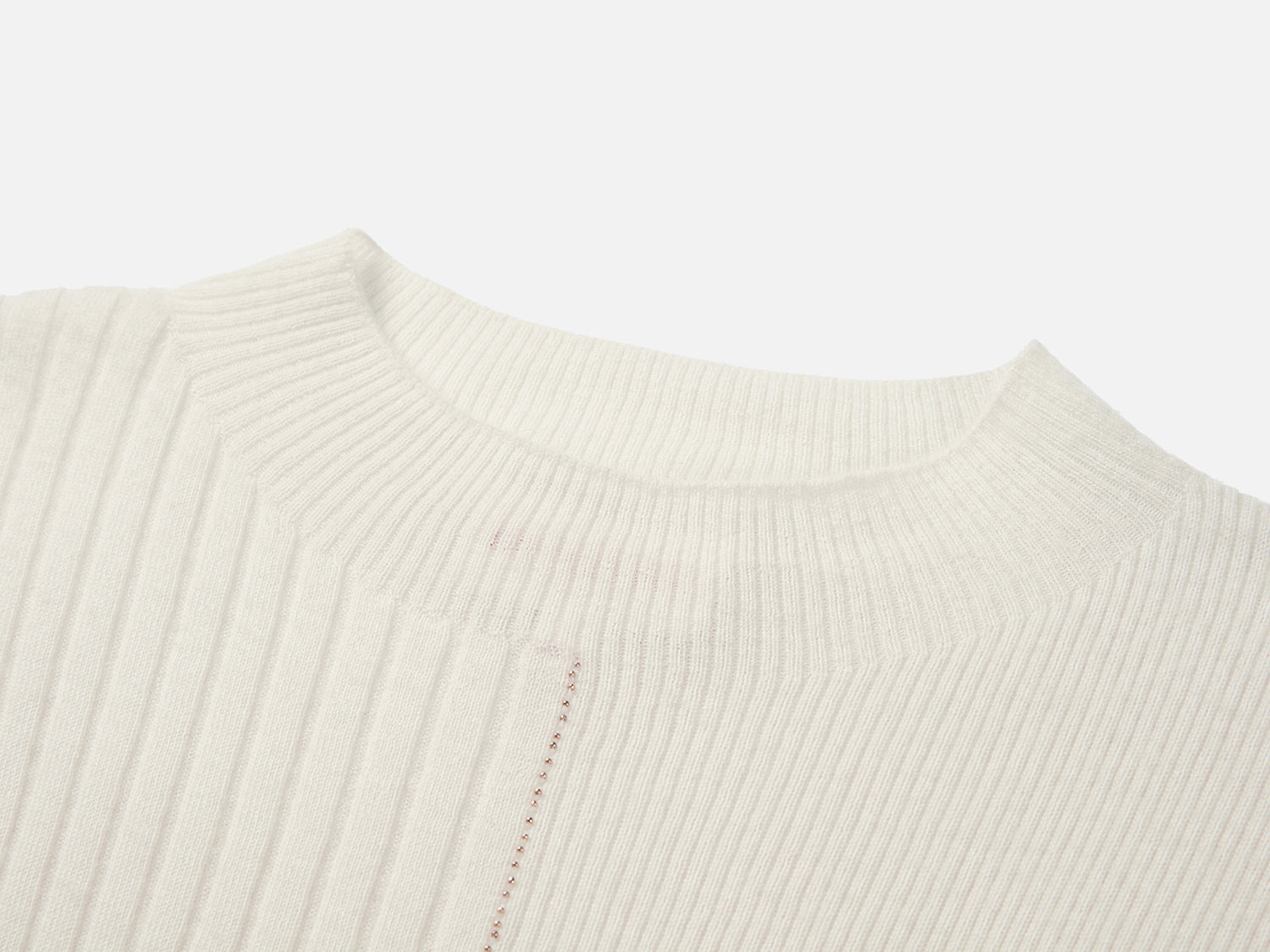EP YAYING Stand-up Collar Cashmere Knit Top